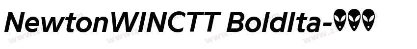 NewtonWINCTT BoldIta字体转换